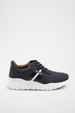 Baskets en cuir - Bleu marine