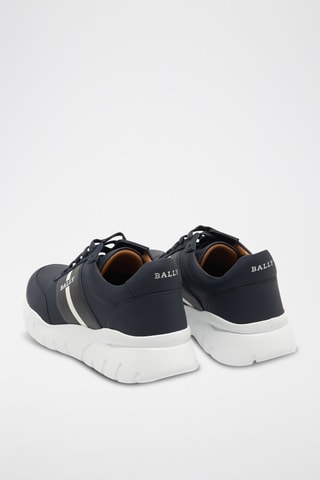 Baskets en cuir - Bleu marine