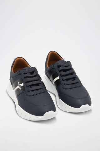 Baskets en cuir - Bleu marine