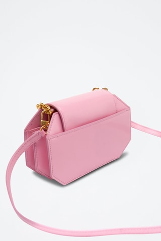 Sac bandoulière en cuir de veau - Rose