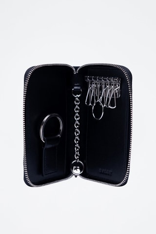 Etui à clés en cuir de veau - Noir