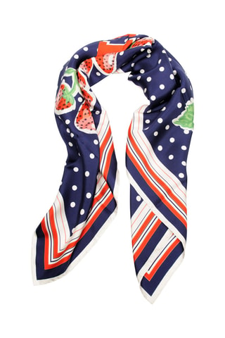 Foulard en soie - Bleu marine