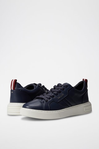 Baskets en cuir d’agneau - Bleu marine