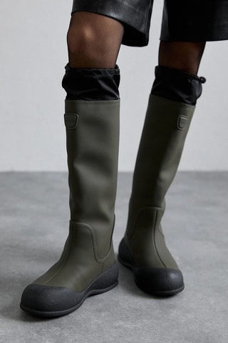 Bottes en cuir de veau - Vert