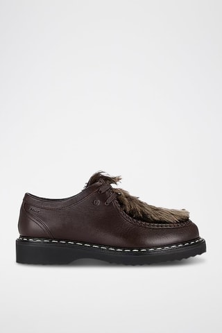 Derbys en cuir de veau - Marron foncé