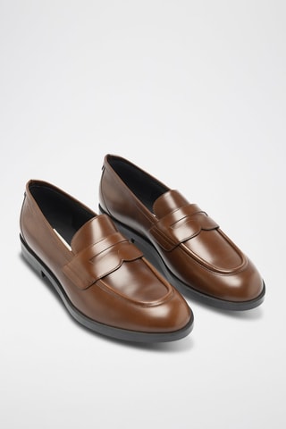 Mocassins en cuir de veau - Orange