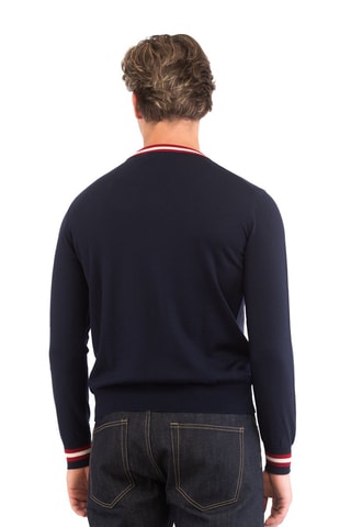 Pull en laine - Bleu marine
