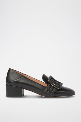 Escarpins en cuir de veau - Noir