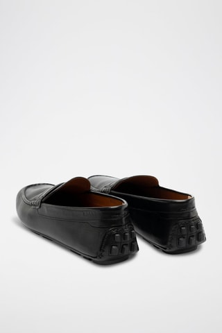 Mocassins en cuir - Noir
