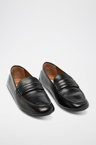 Mocassins en cuir - Noir