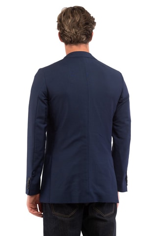 Veste en mohair et laine - Bleu marine