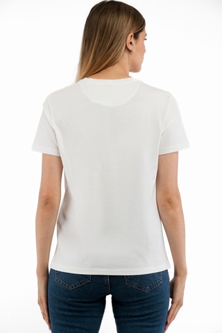 T-shirt - Blanc et jaune
