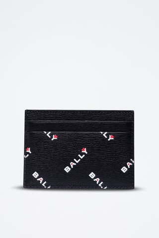 Porte-cartes en cuir - Blanc et noir