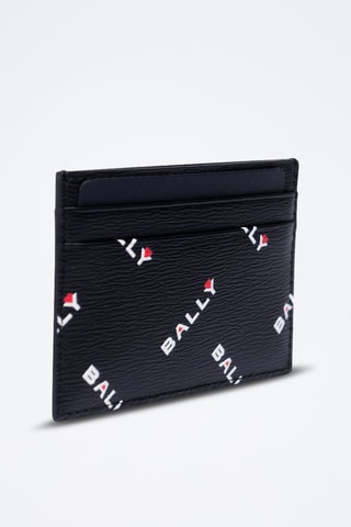 Porte-cartes en cuir - Blanc et noir