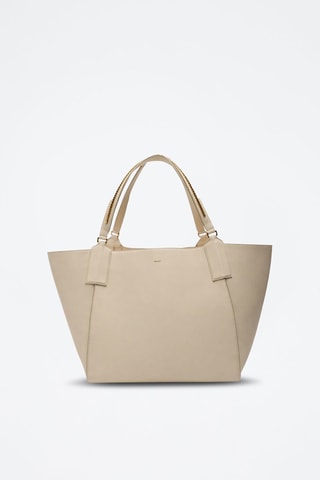 Cabas en cuir de veau - Beige