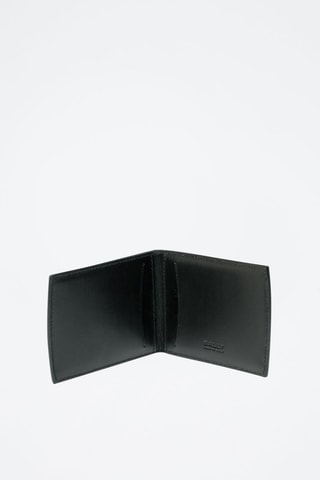 Porte-cartes en cuir - Blanc et noir