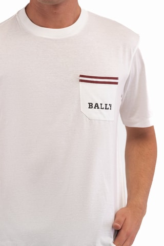 T-shirt - Blanc, noir et marron