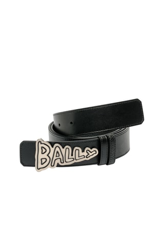 Ceinture en cuir de veau - Noir