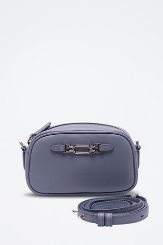 Sac bandoulière en cuir - Gris