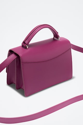 Sac bandoulière en cuir - Violet