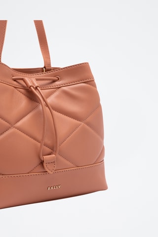 Sac sceau en cuir - Rose