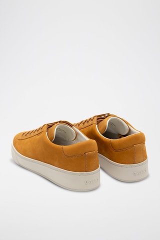 Baskets en cuir de veau nubuck - Orange
