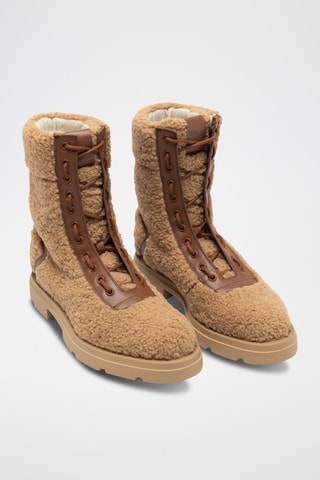 Boots en cuir - Marron