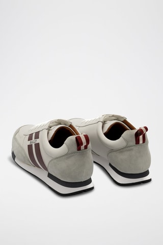 Baskets en cuir de veau nubuck - Blanc