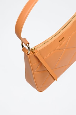 Sac porté épaule en cuir d’agneau nappa - Rose