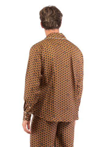 Chemise en soie - Marron