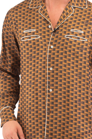 Chemise en soie - Marron