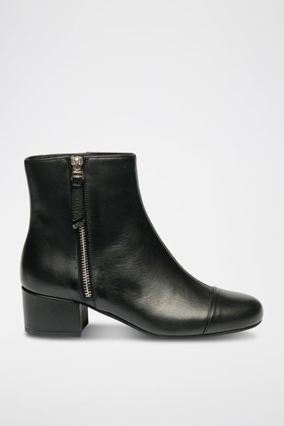 Bottines en cuir - Noir