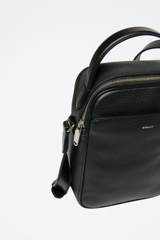 Sac bandoulière en cuir - Noir