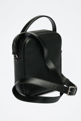 Sac bandoulière en cuir - Noir