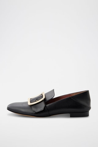 Ballerines en cuir - Doré et noir