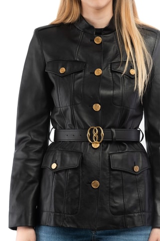 Veste en cuir d’agneau - Noir