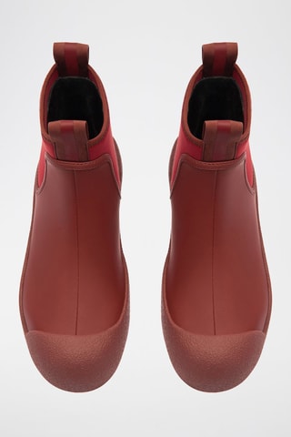 Bottines en cuir - Rouge