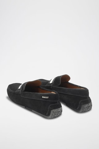 Mocassins en cuir de veau nubuck - Noir