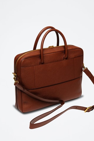 Porte-documents en cuir - Marron