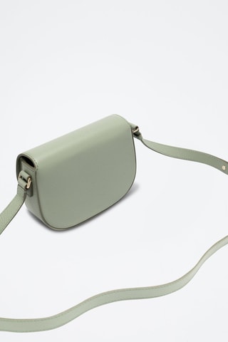 Sac bandoulière en cuir de veau - Vert d'eau