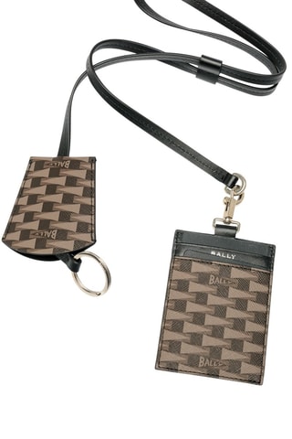 Porte-badge en cuir - Marron