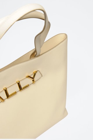 Sac porté épaule en cuir - Beige