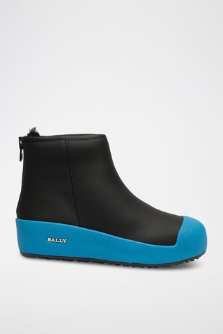 Bottines en cuir - Bleu et noir