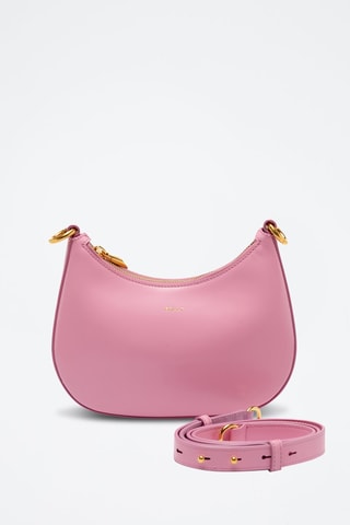 Sac bandoulière en cuir - Rose
