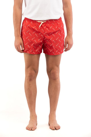 Short de bain - Rouge