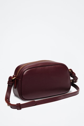 Sac bandoulière en cuir - Bordeaux