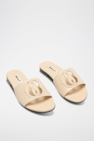 Mules en cuir - Beige