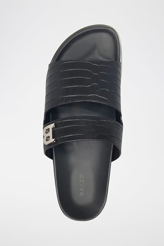 Mules en cuir - Noir