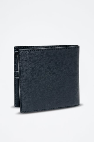 Portefeuille en cuir de veau - Bleu marine