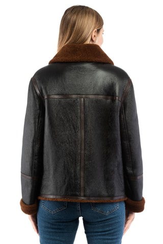 Veste en cuir - Noir